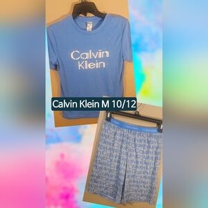 Calvin Klein Boys Pajama Sleepwear Set Size MEDIUM 10/12